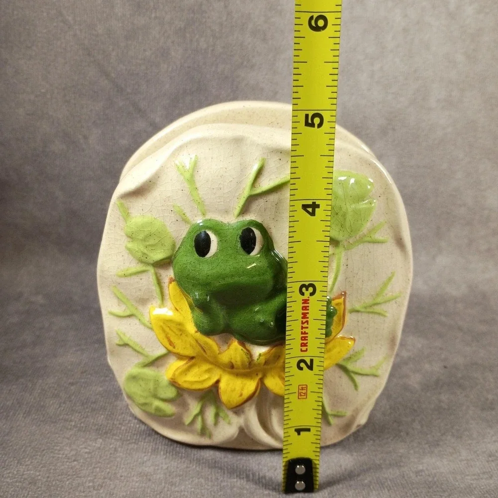 Vintage Neil the Frog Napkin Holder 1979 Hobbyist Piece Speckled Glaze
